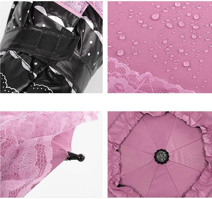 Princess Lace Ultraviolet-Proof Folding Umbrella Anti-uv Dome Parasol