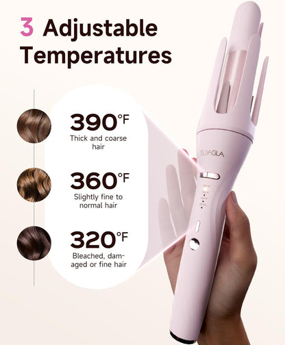 5 in 1 Automatic Curling Iron Set with 3 Interchangeable Barrels