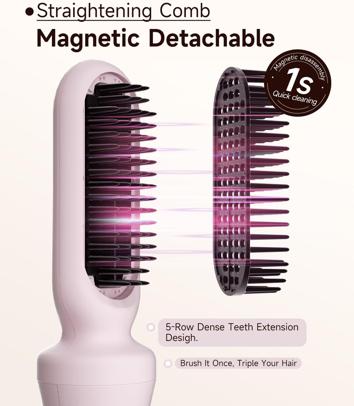 5 in 1 Automatic Curling Iron Set with 3 Interchangeable Barrels