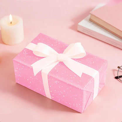 Pink Glitter Tissue Paper for Gift Bags 20x20 Inch - 30 Sheets Recyclable Wrapping Tissue Paper Bulk for DIY Crafts Birthday Baby Shower Festival Holidays Decorative