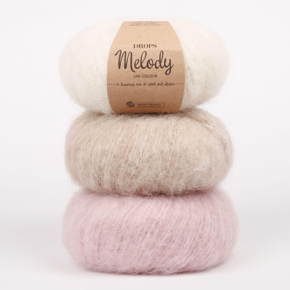 DROPS Melody 25 Peach Pink Bulky Weight Alpaca Wool Yarn