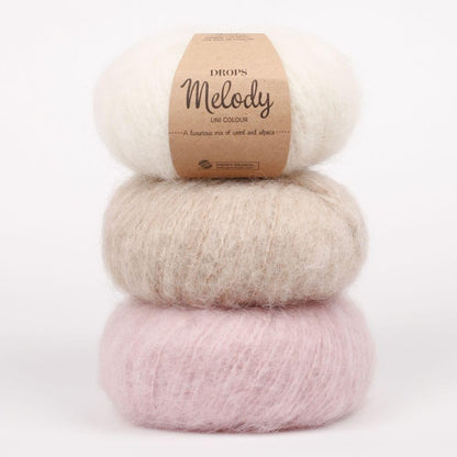 DROPS Melody 25 Peach Pink Bulky Weight Alpaca Wool Yarn