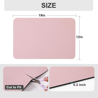Coffee Mats for Coffee Bar Accessories, Pink 12" x 19"