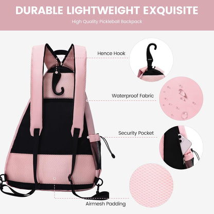 Pickleball Bag for Men & Women,Convertible Backpack with Fence Hook