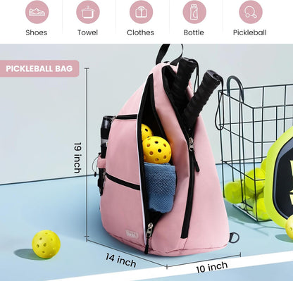 Pickleball Bag for Men & Women,Convertible Backpack with Fence Hook