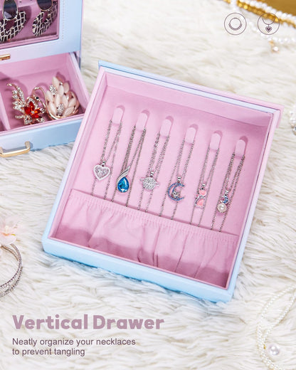 Display Jewelry Box for Girls: Starter Organizer with Clear Window