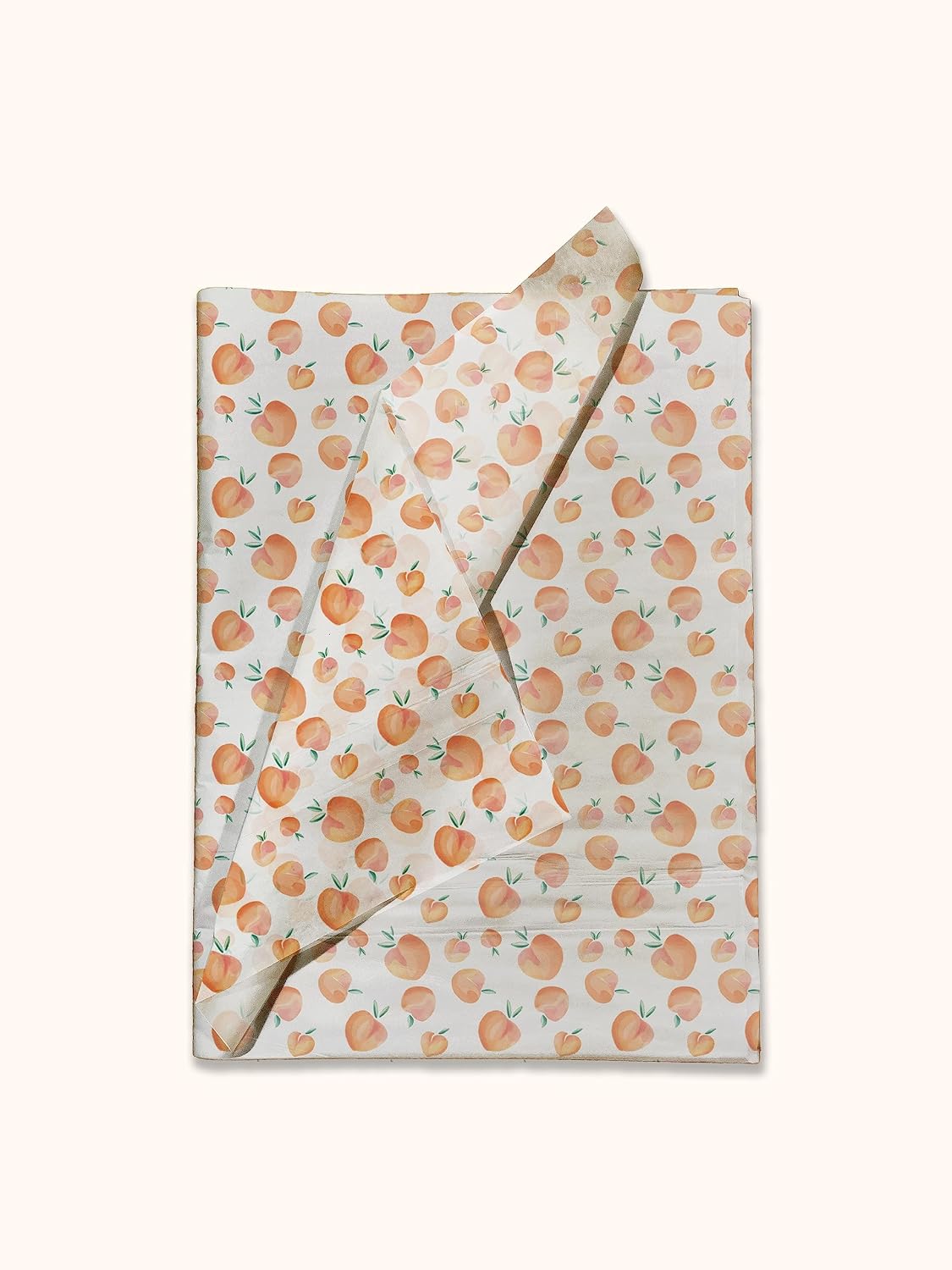 Peaches Printed Tissue Paper for Gift Bags or Boxes and Wrapping - Summer Bulk Decorative Art Tissue Paper for Packaging and Gifting | 24 Sheets 20" x 30"