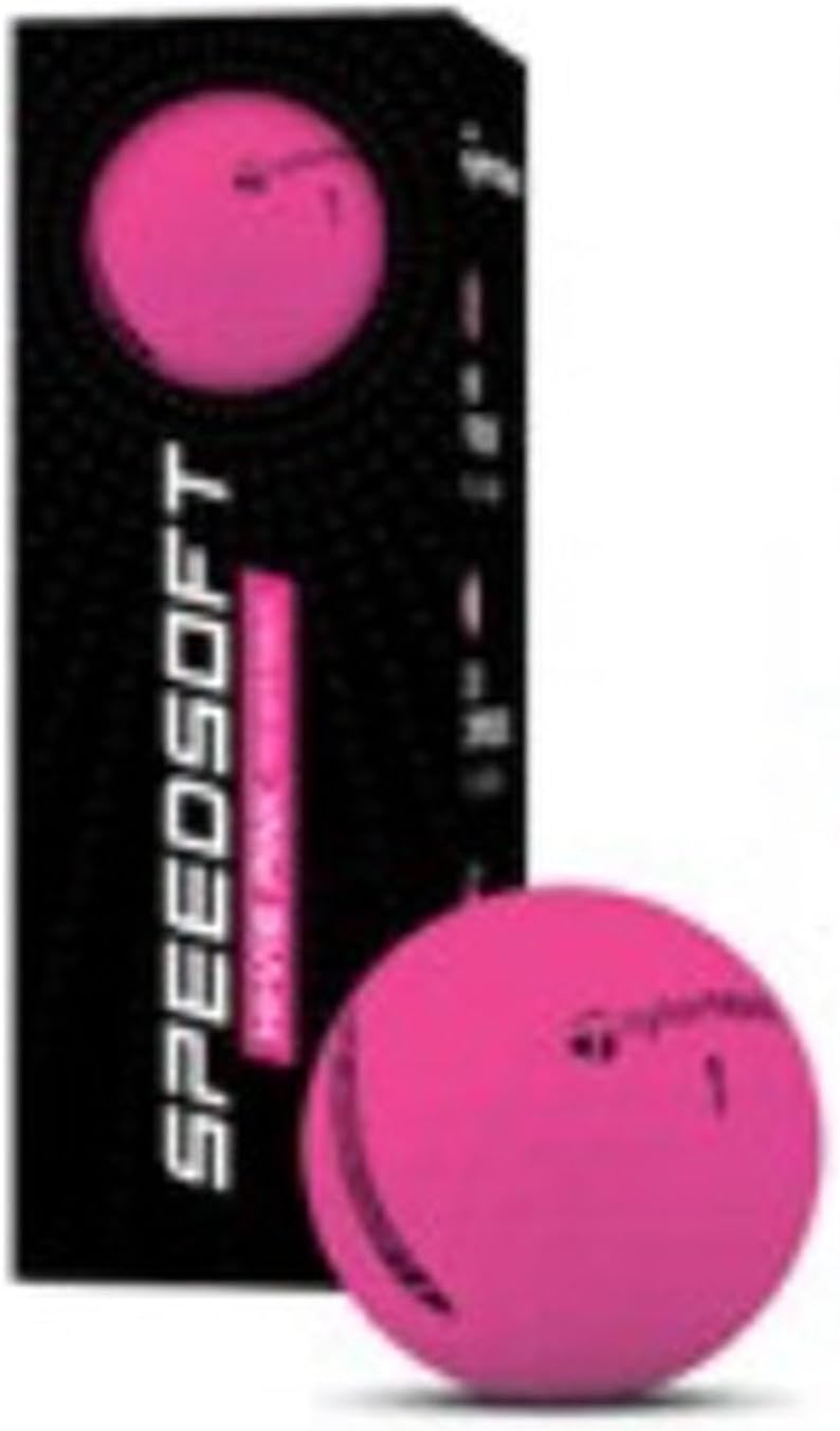 SpeedSoft Golf Balls (Hi-Vis Pink, 3pk) 1 Sleeve 2025