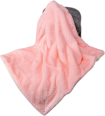 Fuzzy Dog Blanket or Cat Blanket or Pet Blanket, Warm and Soft, Plush Fleece Receiving Blankets for Dog Bed and Cat Bed, Couch, Sofa, Travel and Outdoor, Camping (Blanket (32" x 40"), DW-Baby Pink)