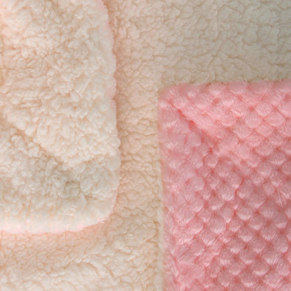 Fuzzy Dog Blanket or Cat Blanket or Pet Blanket, Warm and Soft, Plush Fleece Receiving Blankets for Dog Bed and Cat Bed, Couch, Sofa, Travel and Outdoor, Camping (Blanket (32" x 40"), DW-Baby Pink)