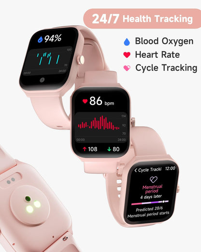 1.95" Smart Watch for Women with ALEXA, Fitness Watch for Android iOS Phone