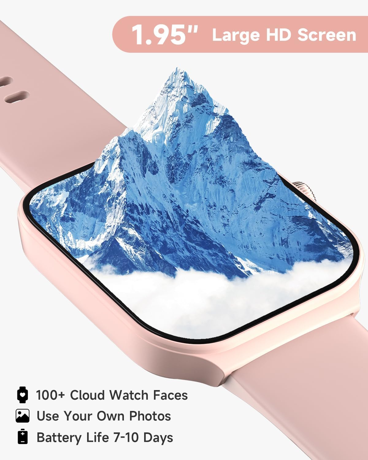 1.95" Smart Watch for Women with ALEXA, Fitness Watch for Android iOS Phone