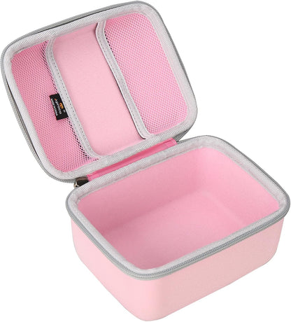 Case Compatible with RENPHO Eyeris 3 2 1 Eye Massager Heated Eye Mask, Portable Storage Protective Bag for Accessories -Pink (Case Only)