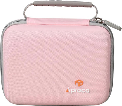 Case Compatible with RENPHO Eyeris 3 2 1 Eye Massager Heated Eye Mask, Portable Storage Protective Bag for Accessories -Pink (Case Only)