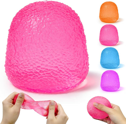 Gumdrop Squishy, Slow Rising Solid Squeeze Stress Ball, Sensory Anxiety Relief Fidget Toy for Kids and Adults, Classroom Birthday Party Favors
