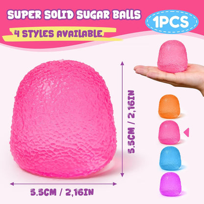 Gumdrop Squishy, Slow Rising Solid Squeeze Stress Ball, Sensory Anxiety Relief Fidget Toy for Kids and Adults, Classroom Birthday Party Favors
