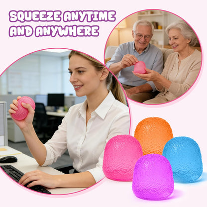 Gumdrop Squishy, Slow Rising Solid Squeeze Stress Ball, Sensory Anxiety Relief Fidget Toy for Kids and Adults, Classroom Birthday Party Favors
