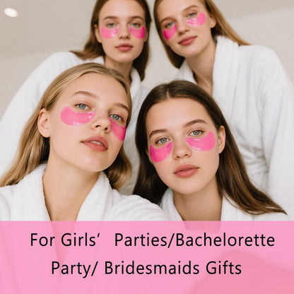 30 Pairs Eye Masks & Lip Masks, Under Eye Patches for Puffy Eyes, Moisturizing Lip Mask Pink Pads, Reducing Fine Lines, Bridal Shower Gifts, Graduation Gifts, Wedding Bridesmaid Gifts, Bulk Gifts