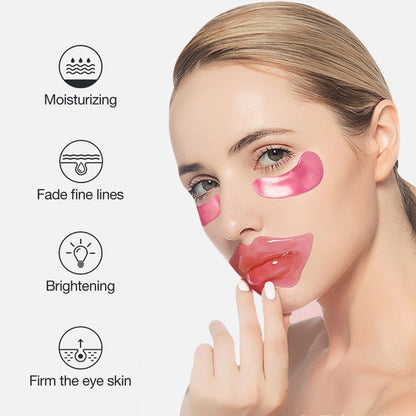 30 Pairs Eye Masks & Lip Masks, Under Eye Patches for Puffy Eyes, Moisturizing Lip Mask Pink Pads, Reducing Fine Lines, Bridal Shower Gifts, Graduation Gifts, Wedding Bridesmaid Gifts, Bulk Gifts