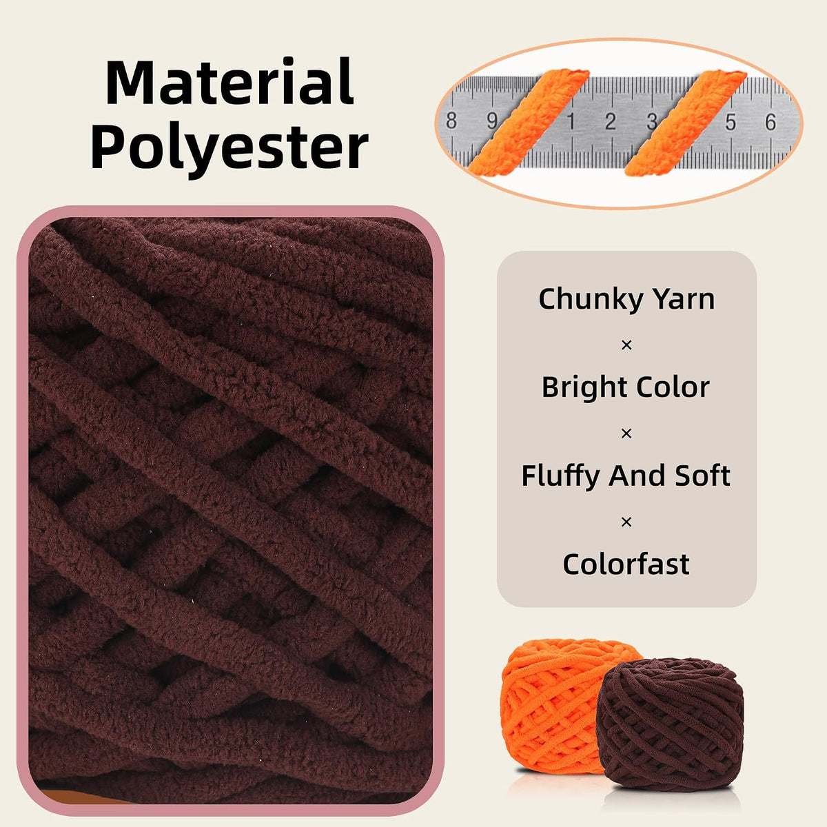3 Pack Plush Chenille Chunky Yarn for Crocheting 100g(54.6yd) - Bulky Thick Fluffy Yarn for Knitting- Soft Velvet for Baby, Blanket Knitting Blanket Yarns- Amigurumi Yarns (3-Pink)