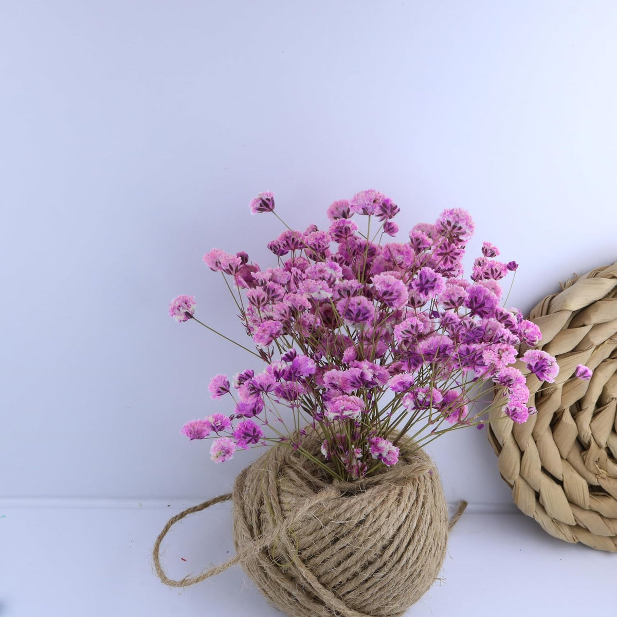 50 Pcs Pink Baby's Breath Real Dried Pressed Flowers.Vacuum-Packed Mini DriedBaby's Breath Flowe Specimen +1 Tweezers, for Resin Art /DIY Making Wedding Card/ Home Party Decor.
