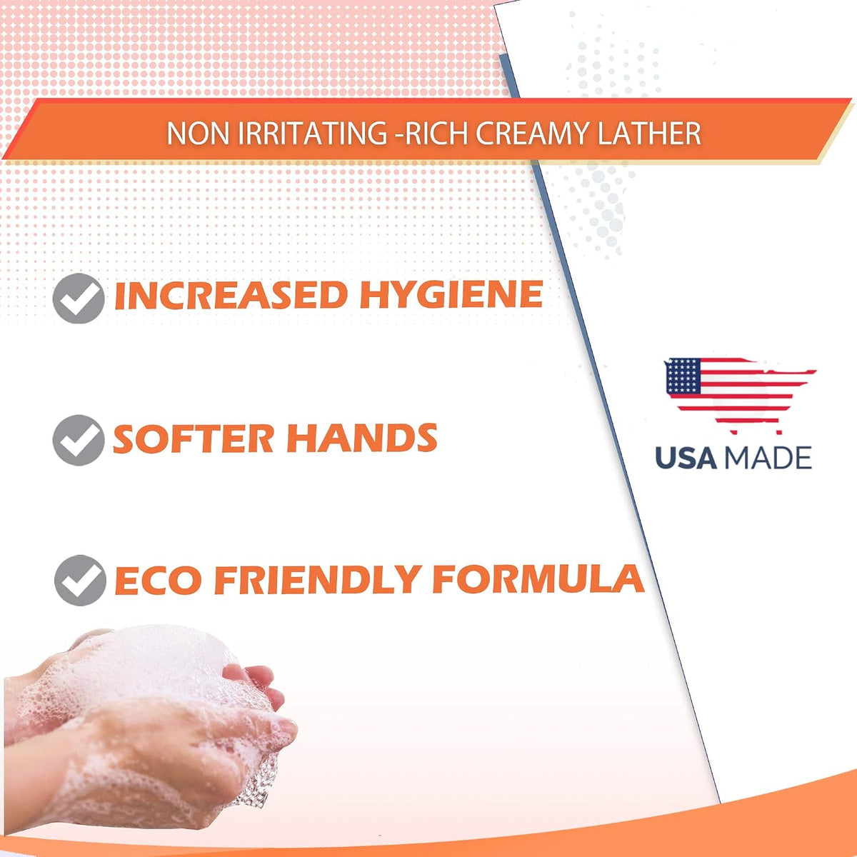 Peach Scented Hand Soap [ Liquid Gel Refill ] Softer Hands Made in USA, 128 Ounce (1 Gallon)