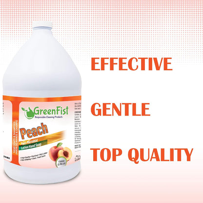 Peach Scented Hand Soap [ Liquid Gel Refill ] Softer Hands Made in USA, 128 Ounce (1 Gallon)