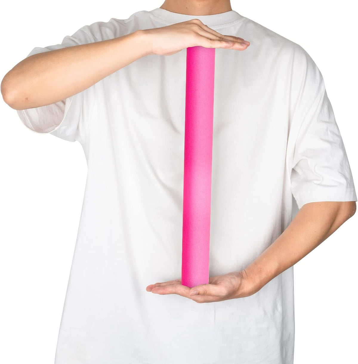 Pink Wrapping Paper Roll, Fluorescent Neon Solid Color Paper for Valentine, Birthday, Mother's Day, Wedding, Anniversary, Mini Roll, 17 inches x 32.8 Feet (47.23 sq.ft.)