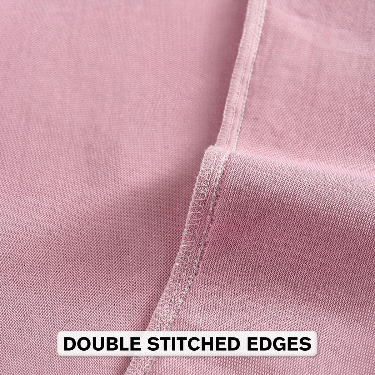 Pack of 2 Chenille Throw Pillow Covers 18x18 Inch, Pink