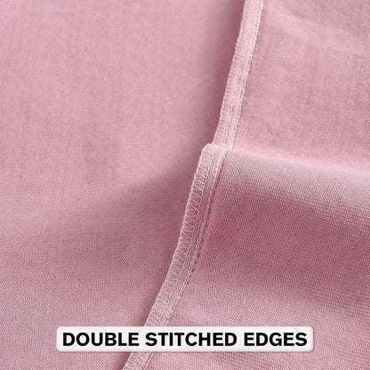 Pack of 2 Chenille Throw Pillow Covers 18x18 Inch, Pink