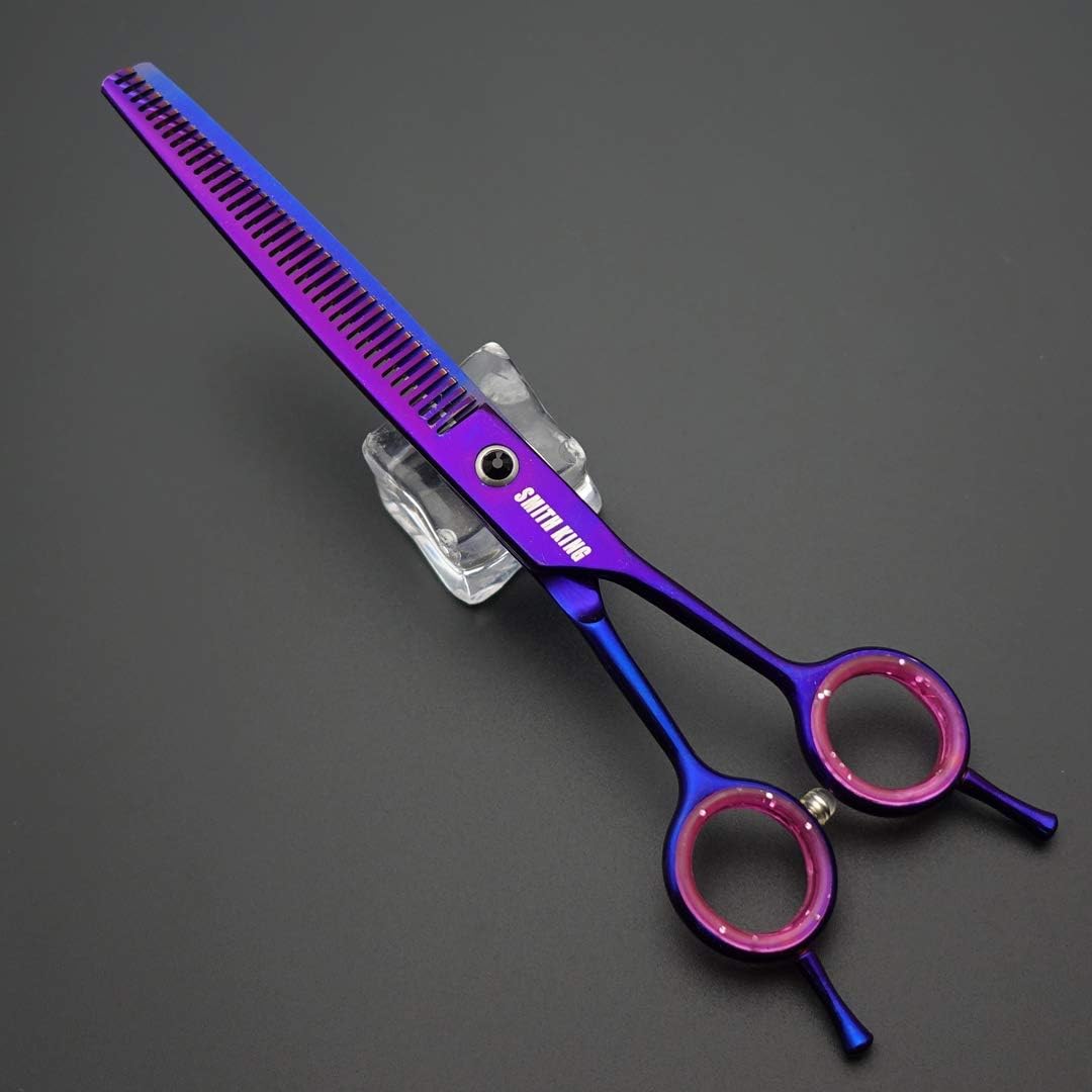 7.0 inches Professional Dog Grooming Scissors Set Straight & thinning & Curved & chunkers & comb 5pcs in 1 Set for left-handed & right handed