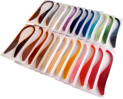 Pestal Pink Tone Quilling Paper Strips 10mm Quilling Strips for Crafts Single Color Origami Paper Strips 0.4inch 120pcs Length 21inch Paper Filigree Strips (Peach Pink No.16)