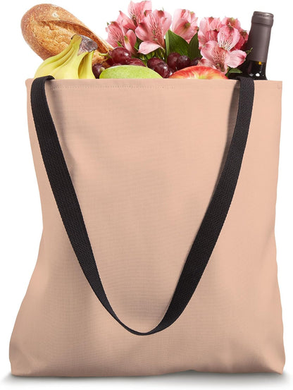 Soft Pink Peach Blush Warm Minimalist Aesthetic Solid Color Tote Bag