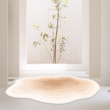 Contemporary Modern Geometric Peach Shaped Area Rug for Living Room Bedroom Dining Room 5x7 Carpet Home Office Playroom Ultra Washable Indoor Outdoor Rug