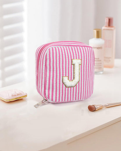 Unique Makeup Bag Cosmetic Bag, Pink Travel Toiletry Bag Sister Gifts Birthday Gifts Girlfriend Gifts for Women Her Makeup Storage Skincare Pouch