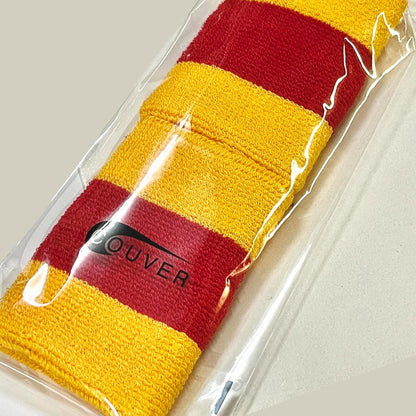 2-Color Striped Wrist Sweatbands, Terry Cloth, 1 Pair