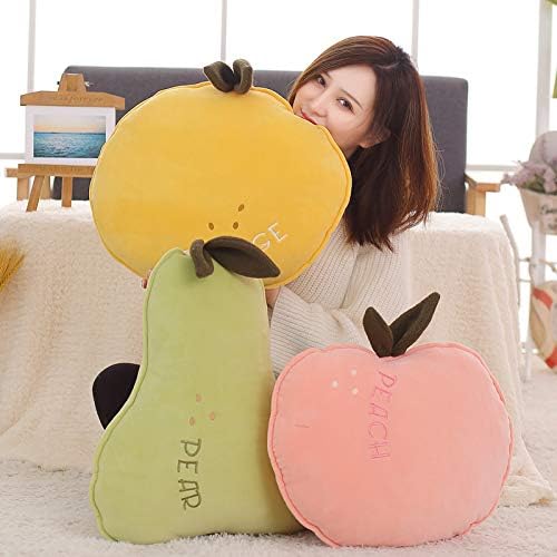 Fruit Soft Plush Pillow Decorative Plush Funny Fruit Stuffed Cushions Living Room Peach