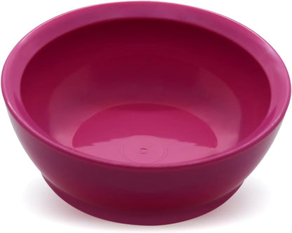 12oz Non-Spill Plastic Bowl Set, Hibiscus Pink, Set of 4