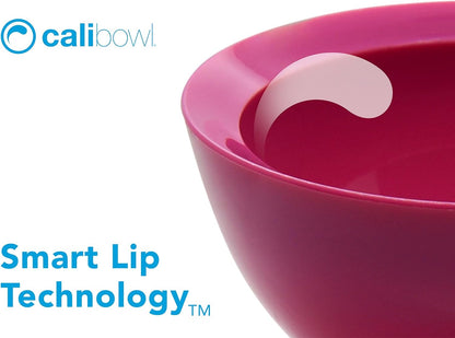 12oz Non-Spill Plastic Bowl Set, Hibiscus Pink, Set of 4
