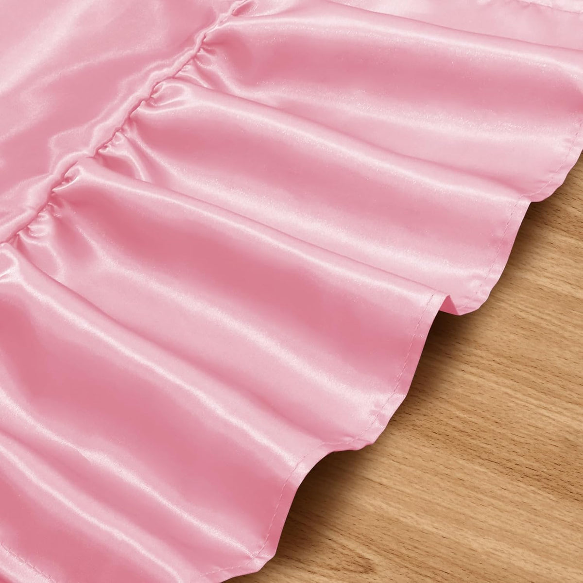 2 Pack Pink Satin Table Runner 12 x 72 Inch