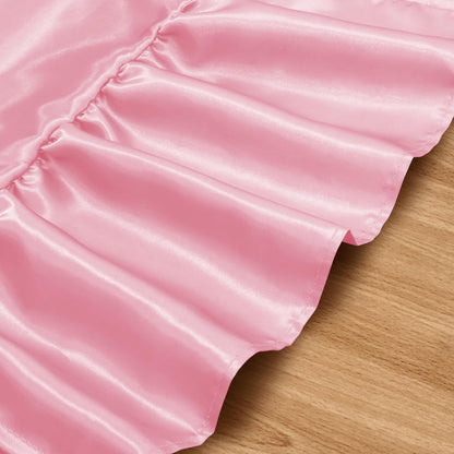 2 Pack Pink Satin Table Runner 12 x 72 Inch