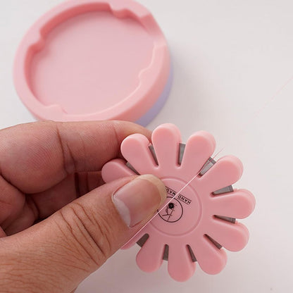 Thread Cutter Thread Cutting Tools Quilting Supplies for Sewing Seam Magnetic Pins Holder-Pink(The Blade is not Removable)