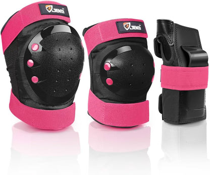 Adult & Kid Knee Pads Elbow Pads and Wrist Guards for Roller Inline Skating Scootering Skateboarding