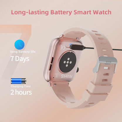 Smart Watch for Women, 1.85" HD Touchscreen Smartwatches with Message Call Function, 100+ Sports Modes IP68 Fitness Tracker, 24/7 Heart Rate/Sleep Monitor Fitness Watch for Android iOS Pink(2025)
