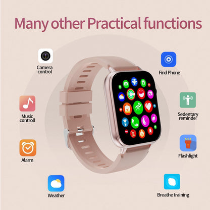 Smart Watch for Women, 1.85" HD Touchscreen Smartwatches with Message Call Function, 100+ Sports Modes IP68 Fitness Tracker, 24/7 Heart Rate/Sleep Monitor Fitness Watch for Android iOS Pink(2025)