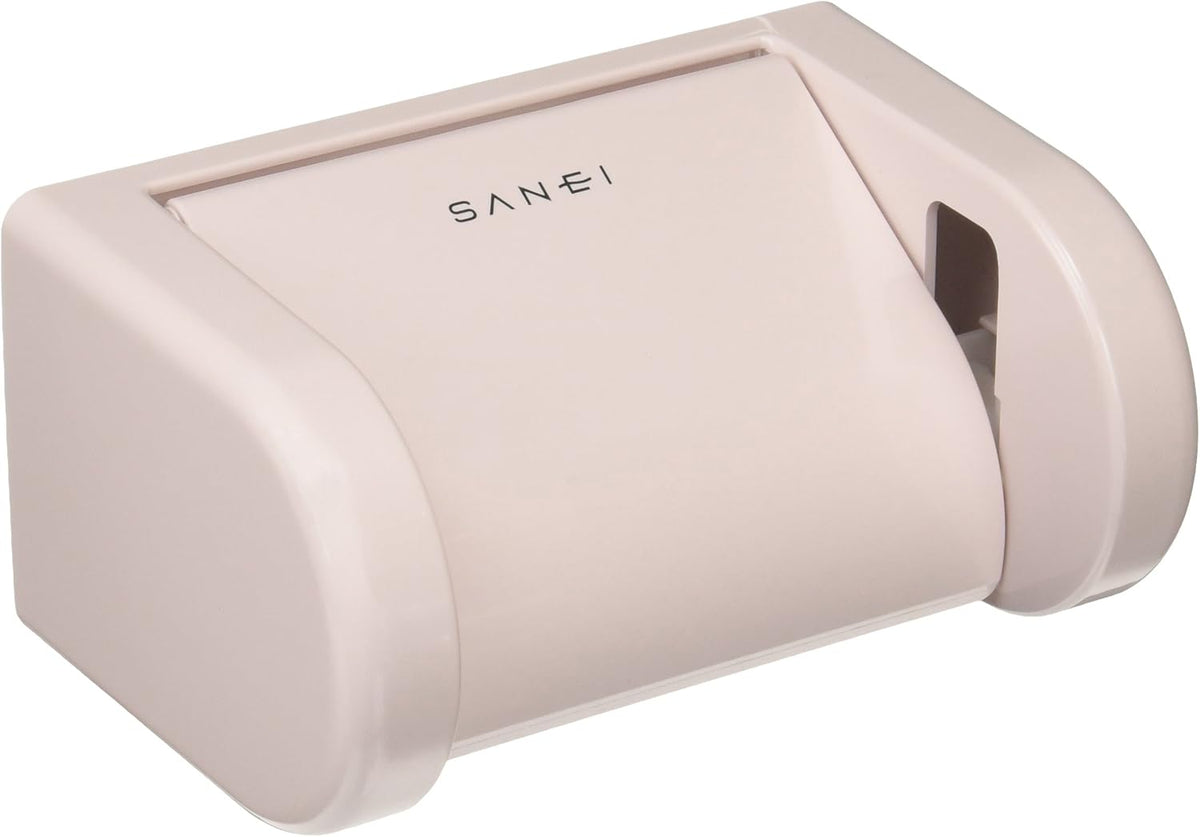 W37-P Paper Holder, One-Touch Detach, Screw and Adhesive Tape, Pink