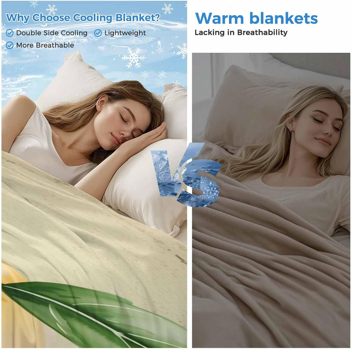 Cooling Blanket for Hot Sleepers, Pink Peaches Lightweight Breathable Summer Blanket, Vintage Farmhouse Botanical Fruit Leaves Double-Side Cool Throw Blankets for Sleeping Travel, 40"x60"
