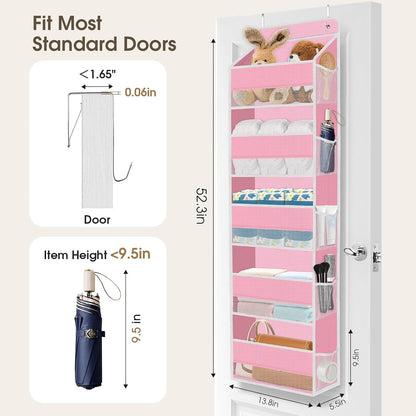 1Pack Over The Door Organizer Large Capacity Hanging Storage Room Organizer