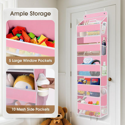 1Pack Over The Door Organizer Large Capacity Hanging Storage Room Organizer