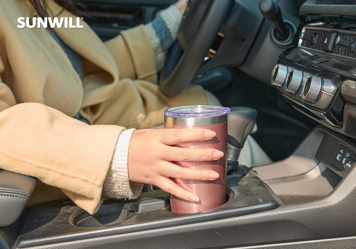 Coffee Tumbler, 20 oz Insulated Travel Mug Stainless Steel